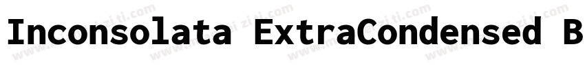 Inconsolata ExtraCondensed Black字体转换